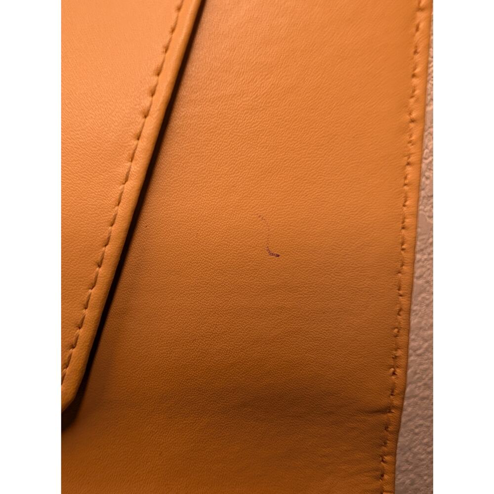 Kate Spade Women's Blue Ostrich Leather Trifold Wallet Chic Travel Designer - Picture 7 of 7